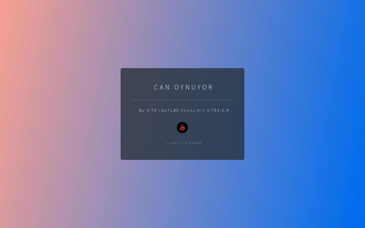 Carrd profile picture for @can